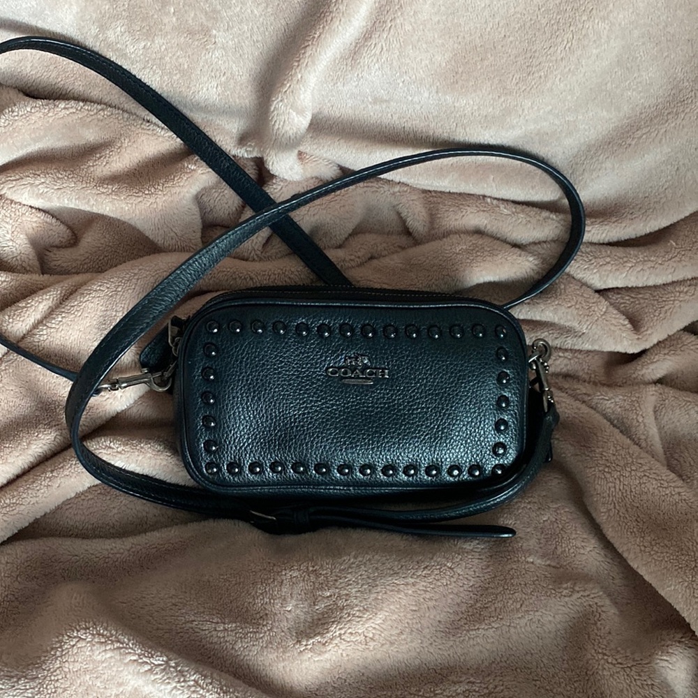 Coach mini studded crossbody